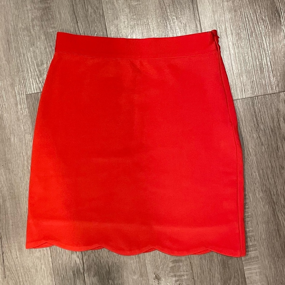 MINKPINK Coral Scalloped Skirt